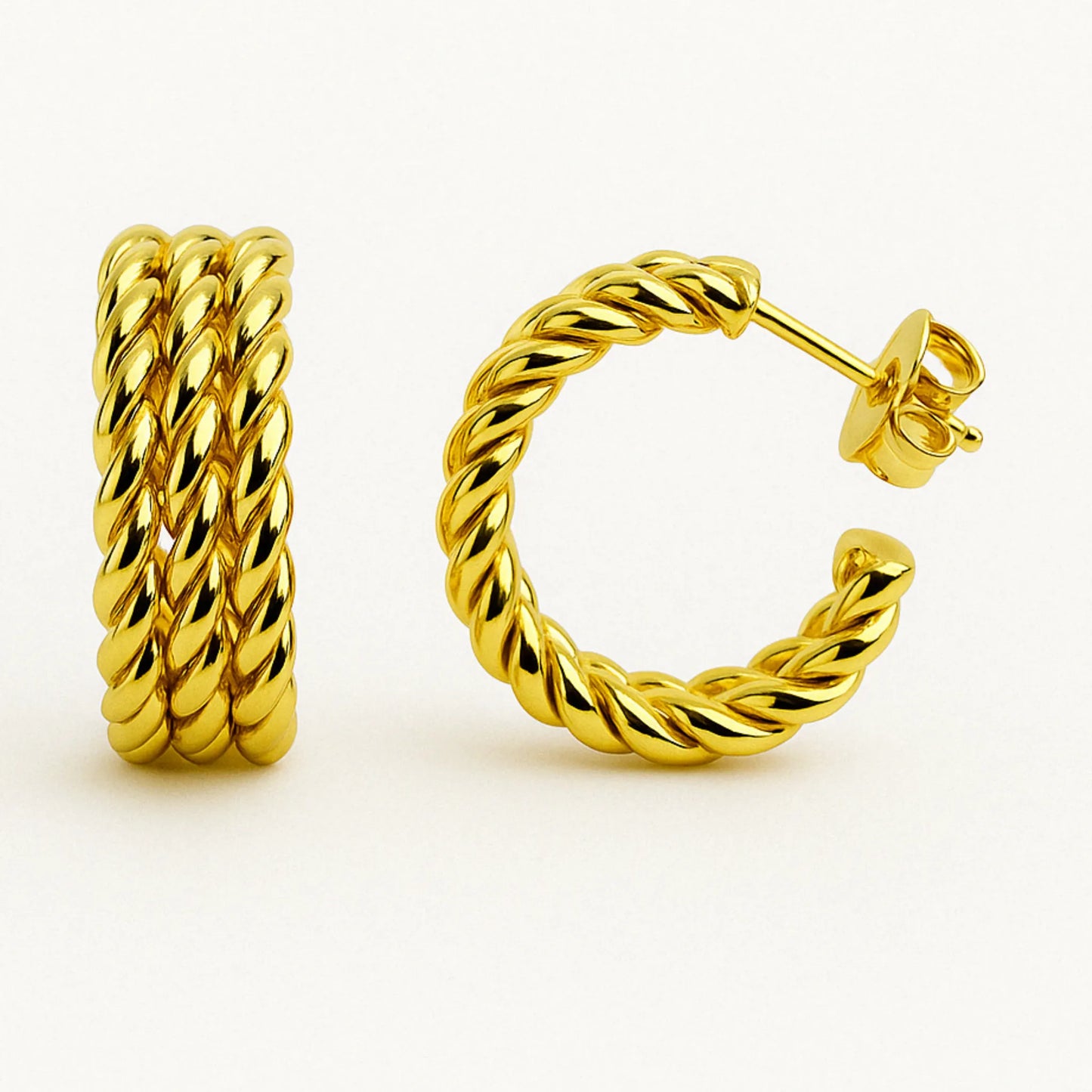 Aros Argolla Trenzada