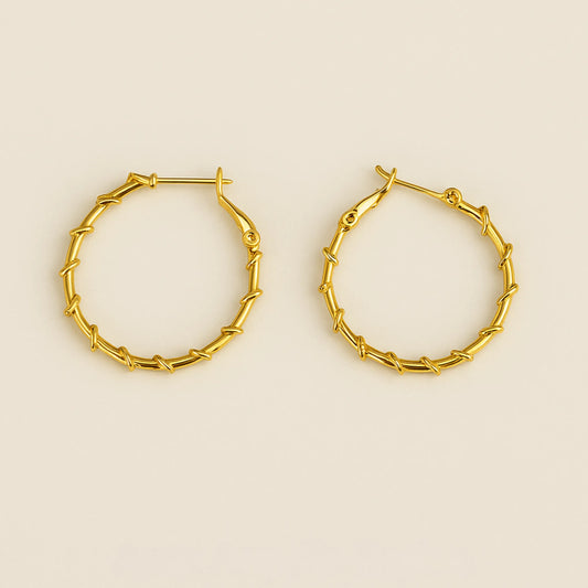 Aros Argolla Estilo Cartier