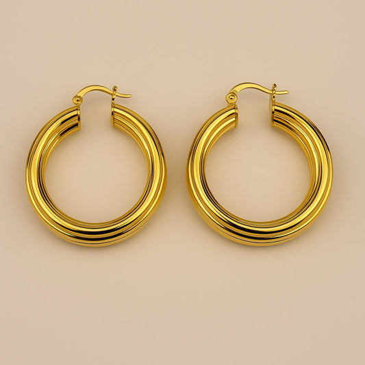 Aros Argolla Clásica Texturizada