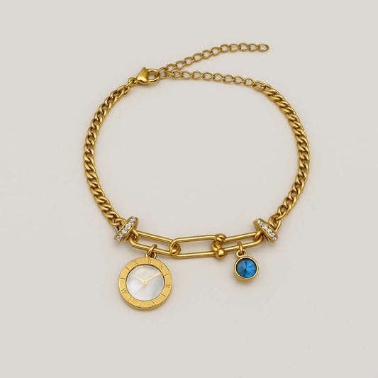 Pulsera Madre Perla y Turquesa